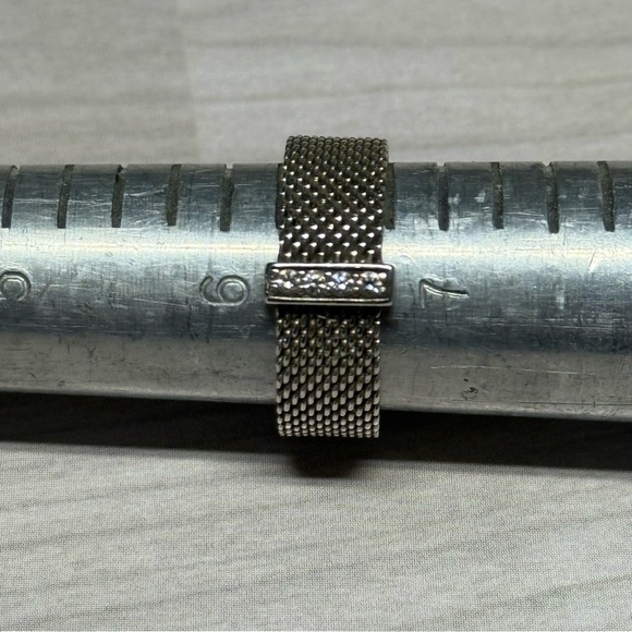 Tiffany & Co. Silver Mesh Ring - Picture 5 of 7